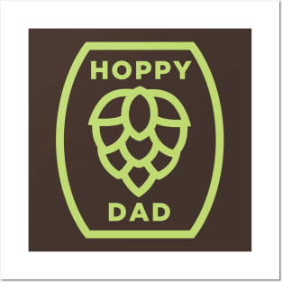 Hoppy Dad - Beer Drinking Posters and Art